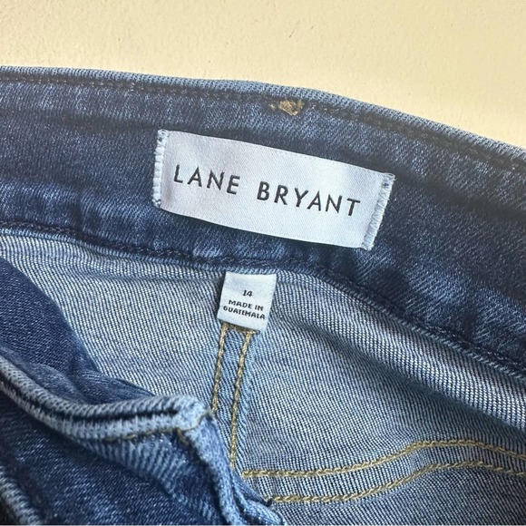 Lane Bryant High Rise Girlfriend Straight Jeans Flexmagic Waistband Crop 14 - Picture 10 of 16